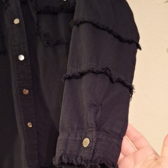 Elan Black Jacket with Rock & Roll Design. NWOT Size Small ( Runs very large) - Picture 9 of 14